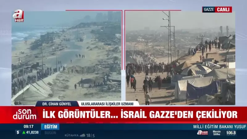 Gazze'de Tarihi Gelişme: İsrail Askerleri Çekiliyor! İlk Görüntüler Ortaya Çıktı