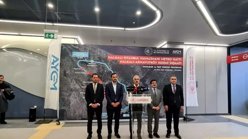 Halkalı-İstanbul Havalimanı Metro Hattı'nda Dev Adım! Bakan Uraloğlu Sürpriz Ziyaretle İncelemelerde Bulundu