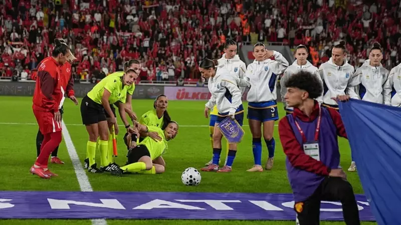 Kadın Milli Takımı'nın Kosova Maçında Şok! Hakem Bayıldı, Karşılaşma Askıya Alındı