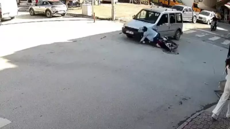 Kask Hayat Kurtardı! Hatay'da Korkunç Kazadan Mucizevi Kurtuluş Anı Kamerada