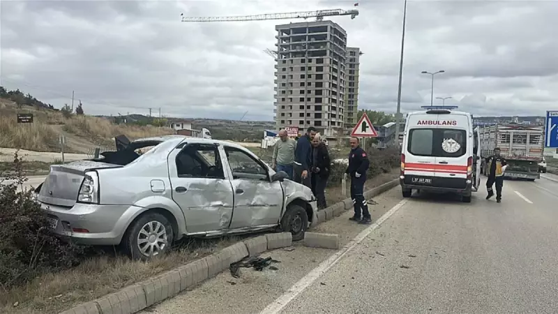 Kastamonu'da Akıl Almaz Trafik Kazası: Araç Takla Üstüne Takla Atarak Refüje Çıktı!