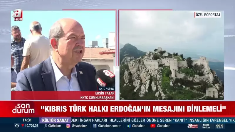 KKTC Cumhurbaşkanı Tatar'dan Tarihi Açıklama: 'Türkiye Bu Topraklarda Ebediyen Kalacak'