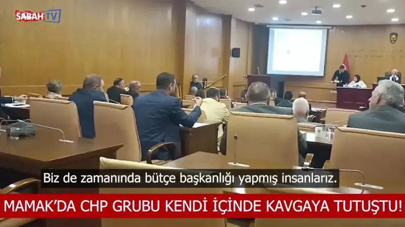Mamak'ta Meclis Kürsüsü Yumruklara Sahne Oldu! CHP'li Üyeler Arasında Gerginlik Tavan Yaptı
