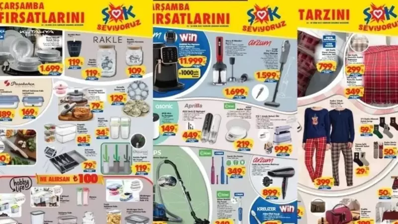Şok Fırsat Kataloğu'nda Bu Hafta Fırtına Var! Kahve Makinesi ve Yemek Takımı İle Mutfak Şöleni