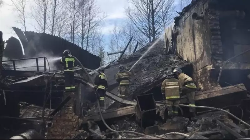 Rusya'da Korkunç Patlama: Üretim Tesisi Adeta Yerle Bir Oldu!