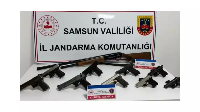 Samsun'da Sosyal Medya Fenalığı: Havaya Ateş Açan 10 Şüpheliye Gözaltı!
