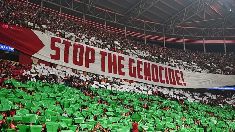 İsrail Medyası Galatasaray'ın Filistin Koreografisine Fena Halde Tepkili! Skandal Yorumlar Sosyal Medyayı Salladı