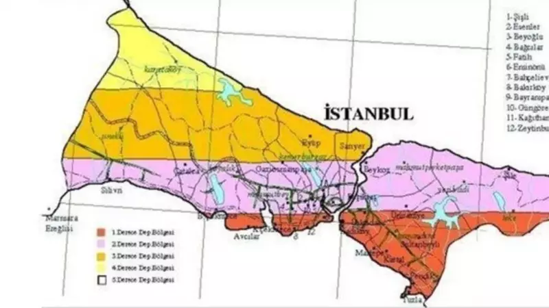 İstanbul Deprem Haritası Açıklandı: 45 İl ve 110 İlçe Fay Hattında!