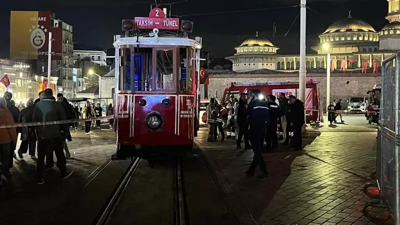 Taksim'deki Tramvayda Korkutan Yangın: Büyük Felaketin Eşiğinden Dönüldü!