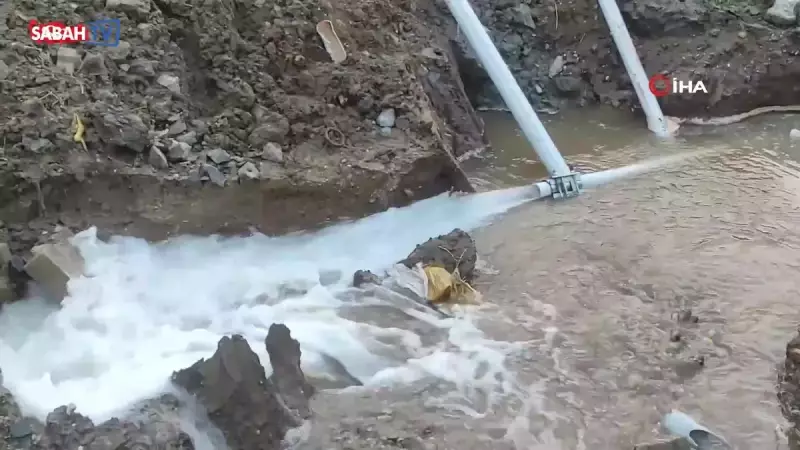 Tekirdağ'da İçme Suyu Borusu Patladı: Mahalle Sular Altında Kaldı!