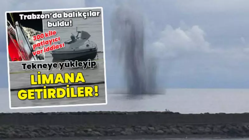 Trabzon'da Tarihi An! Kamikaze İnsansız Deniz Aracı Sahil Güvenlik Tarafından Etkisiz Hale Getirildi