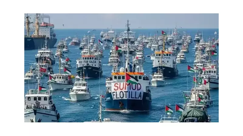 Trabzonlu Denizcilerden Yürek Isıtan Destek: Filistin İçin Karadeniz'e Açıldılar!