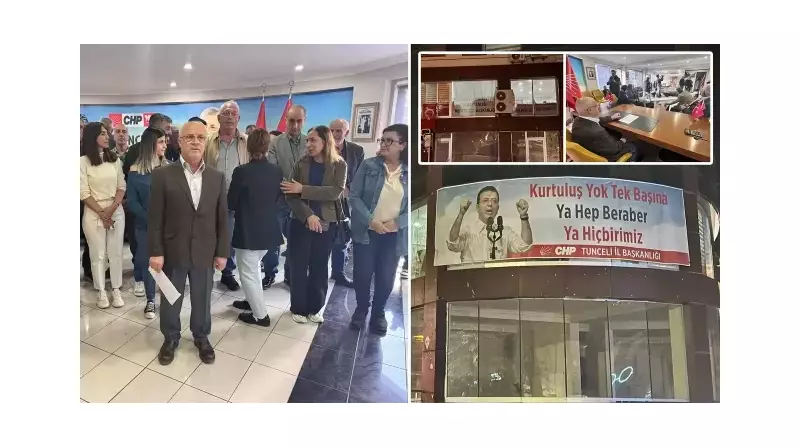 Tunceli'de CHP'de İç Savaş: Yönetim Kendilerini Bina İçine Kilitleyerek Nöbet Başlattı!
