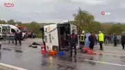 Bartın'da Acı Haber: İşçi Servisi Devrildi! 1 Can Kaybı, 19 Yaralı