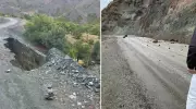 Elazığ'da Köy Yolu Yerle Bir! Sarp Kayalıkların Tehdidi Büyüyor