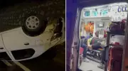 Kocaeli'de Feci Kaza: Sürücü Yola Fırladı, Araç Ters Döndü!