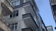 Rize'de 4 Katlı Apartman Alev Alev! İşte Yangının Dramatik Anları