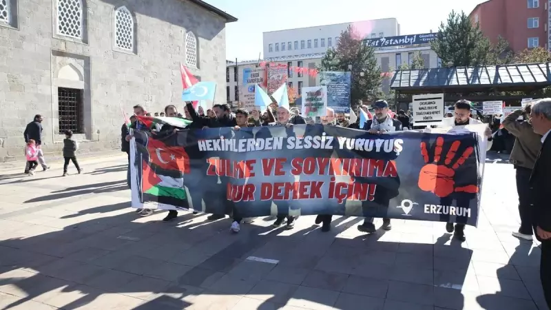 103 Haftadır Yürüyorlar! Sağlık Çalışanlarından Gazze İçin Nefes Kesen Dayanışma