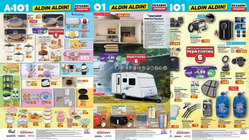 20 Kasım A101 Aktüel Ürünler: Tiny House Fırsatı ve İndirimler
