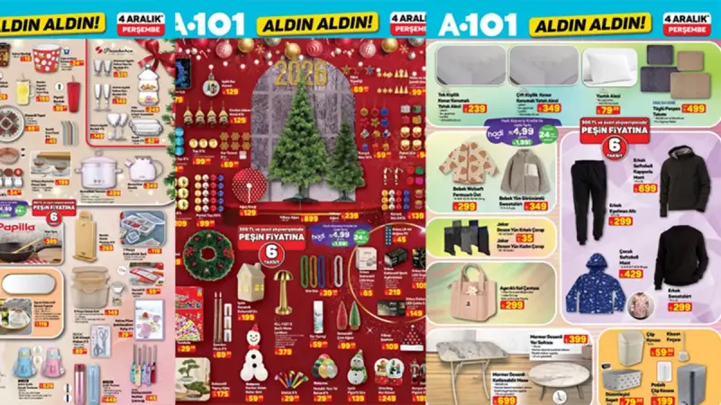 4 Aralık A101 İndirimleri: Elektronikten Tekstile Fırsatlar