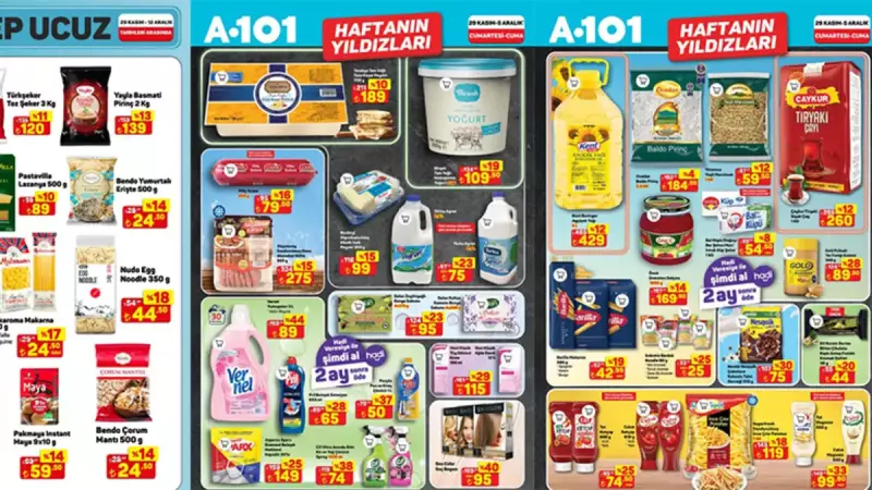 A101 Haftanın Yıldızları Kampanyası Başladı: 29 Kasım-5 Aralık İndirimleri