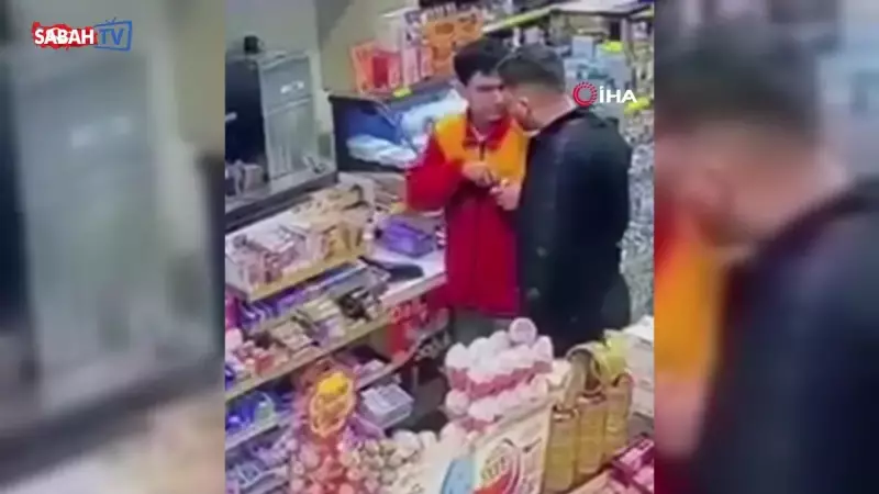 Alkollü Müşteri Benzincide Çalışana Saldırdı: O Anlar Kamerada