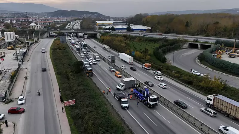 Anadolu Otoyolu'nda Kamyonet Devrildi: Ulaşım Felç Oldu!