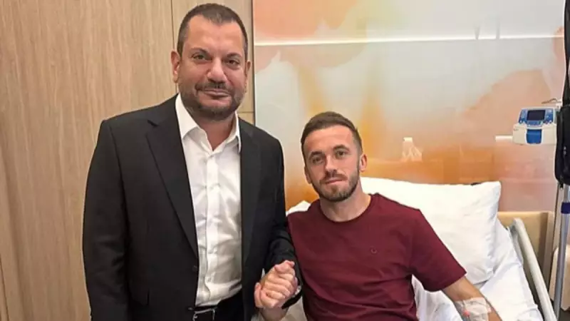 Başkan Doğan'dan Visca'ya Hastanede Geçmiş Olsun Ziyareti