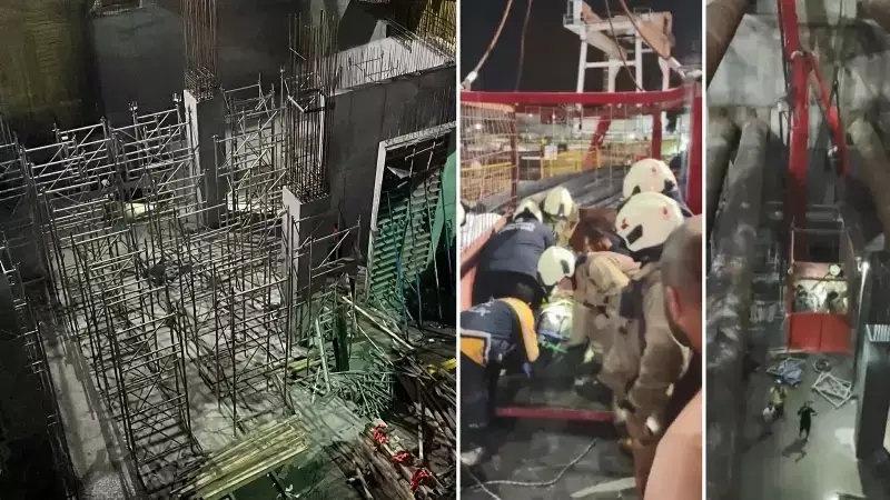 Beyoğlu'nda Metro İnşaatında İskele Çöktü: 1 Ölü, 4 Yaralı