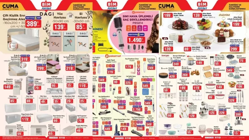 BİM'de İndirim Fırtınası! 25-28 Kasım 2025 Aktüel Ürünler