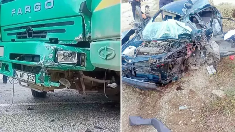 Bolu'da Trafik Kazası: 1 Ölü, 1 Yaralı