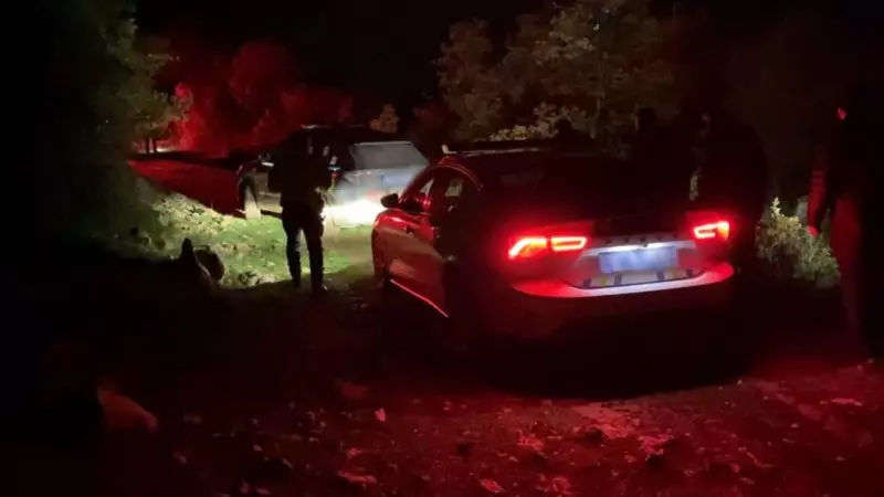 Bursa'da Polisin 'Dur' İhtarını Dinlemeyen Sürücü Ormana Kaçtı