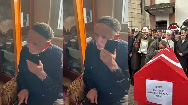 Cumhurbaşkanı Erdoğan, Şehit Astsubayın Babasına Taziyede Bulundu