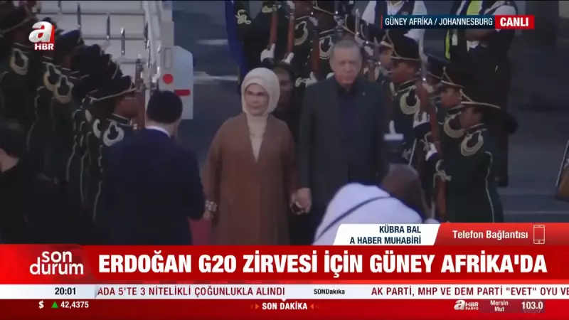 Cumhurbaşkanı Erdoğan G20 Zirvesi için Güney Afrika'da