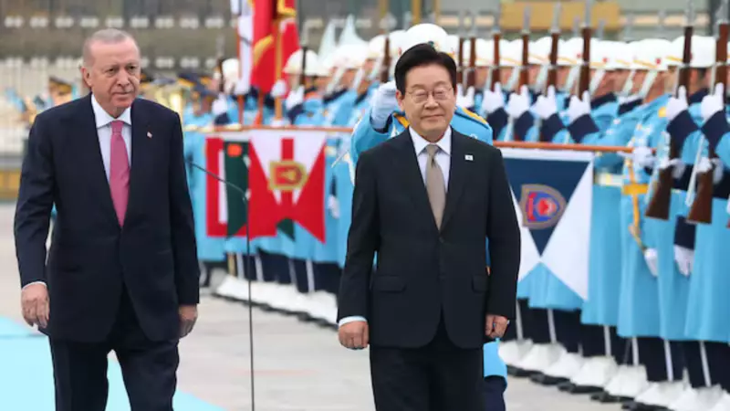 Cumhurbaşkanı Erdoğan, Güney Kore Lideri Lee'yi Devlet Töreniyle Karşıladı