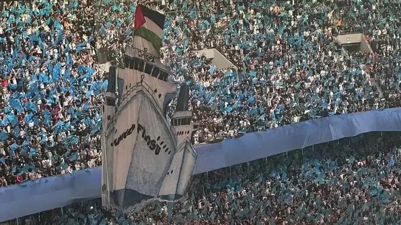 Derbi Gecesine Damga Vuran O Sumud Koreografisi: Taraftardan Muhteşem Destek!