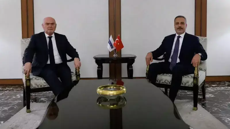 Dışişleri Bakanı Fidan'dan AGİT Genel Sekreteri Sınırlıoğlu'na Ziyaret