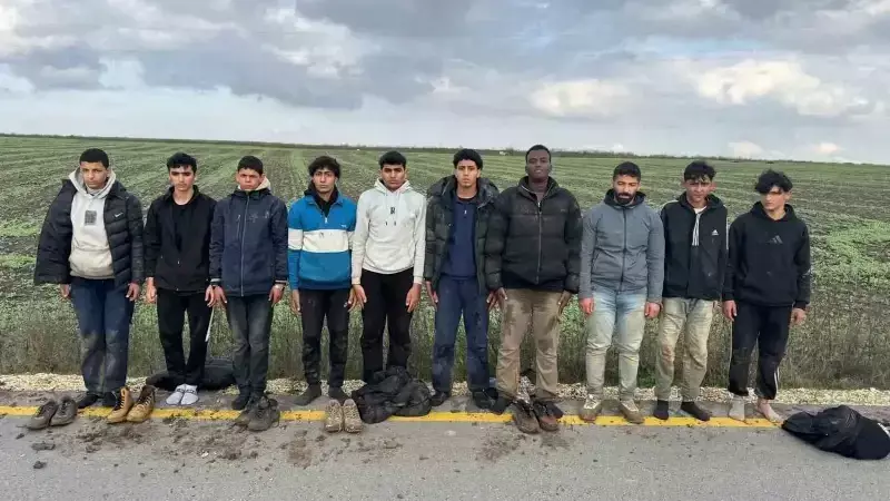 Edirne'de Jandarma Operasyonu: 10 Düzensiz Göçmen Yakalandı