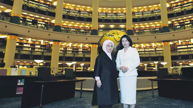 Emine Erdoğan ve Kim Hea Kyung Millet Kütüphanesi'nde Buluştu