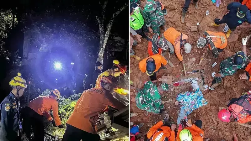 Endonezya'da Toprak Kayması: 6 Ölü, 17 Kayıp