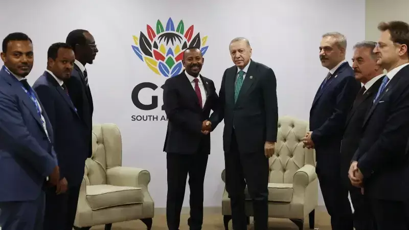 Erdoğan G20'de Etiyopya Başbakanı Abiy Ahmed ile Görüştü
