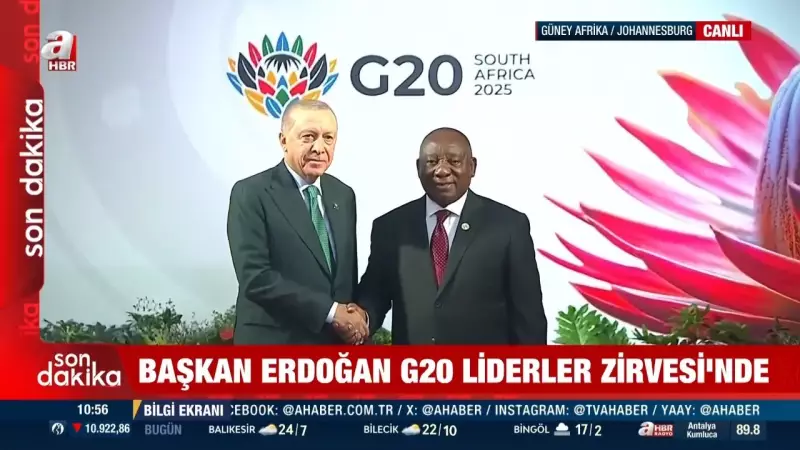 G20 Liderler Zirvesi Johannesburg'da Başladı: Erdoğan Törenle Karşılandı