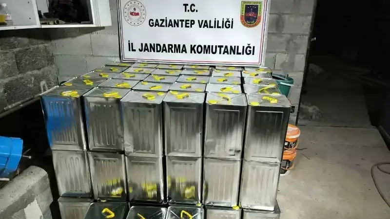 Gaziantep'te 500 Bin TL Değerinde 1674 Litre Sahte Zeytinyağı Ele Geçirildi