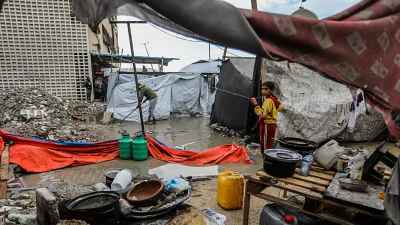 Gazze'de 288 Bin Aile Felaketle Karşı Karşıya: Çadırlar Sular Altında