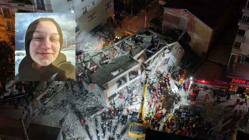 Gebze'deki Çöküşten Kurtulan Dilara, Taburcu Olur Olmaz Ailesinin Mezarını Ziyaret Etti