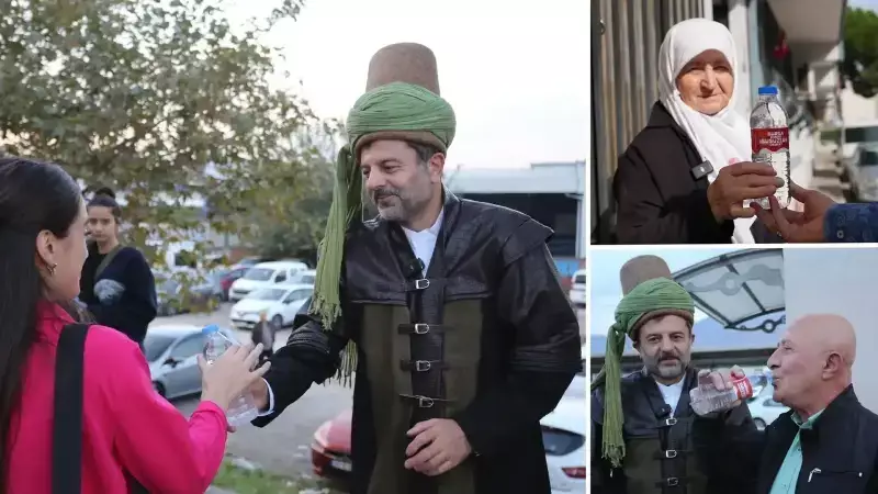 Gürsu'da Tarihi Rüzgar: Başkan Işık, Evliya Çelebi Kıyafetiyle Halka Su Dağıttı!