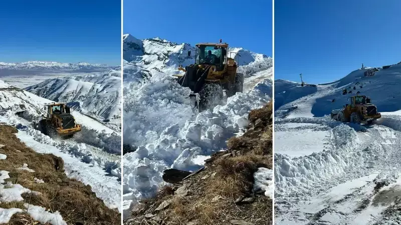 Hakkari'de Kar Nedeniyle Kapanan 22 Yolun 18'i Açıldı