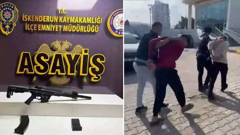 Hatay'da 2 Şüpheli Yakalandı: Tüfek Ele Geçirildi