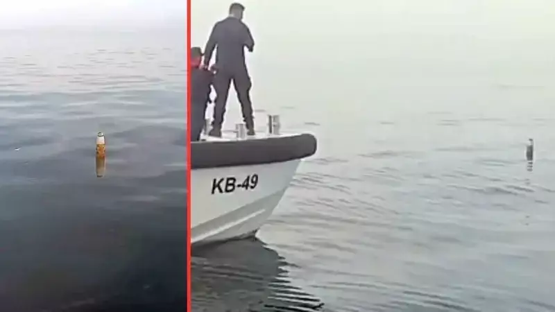 Hopa'da Balıkçılar Denizde Roket Motoru Buldu