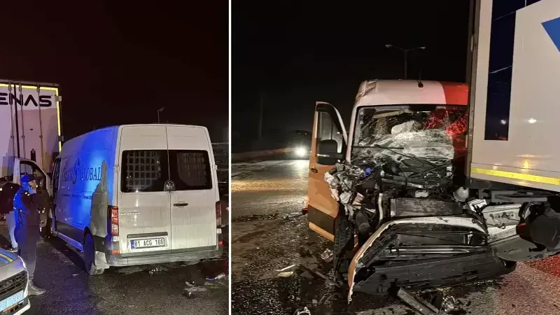 Kapıkule'de Korkutan Kazada Panelvan Tıra Arkadan Çarptı: 1 Yaralı